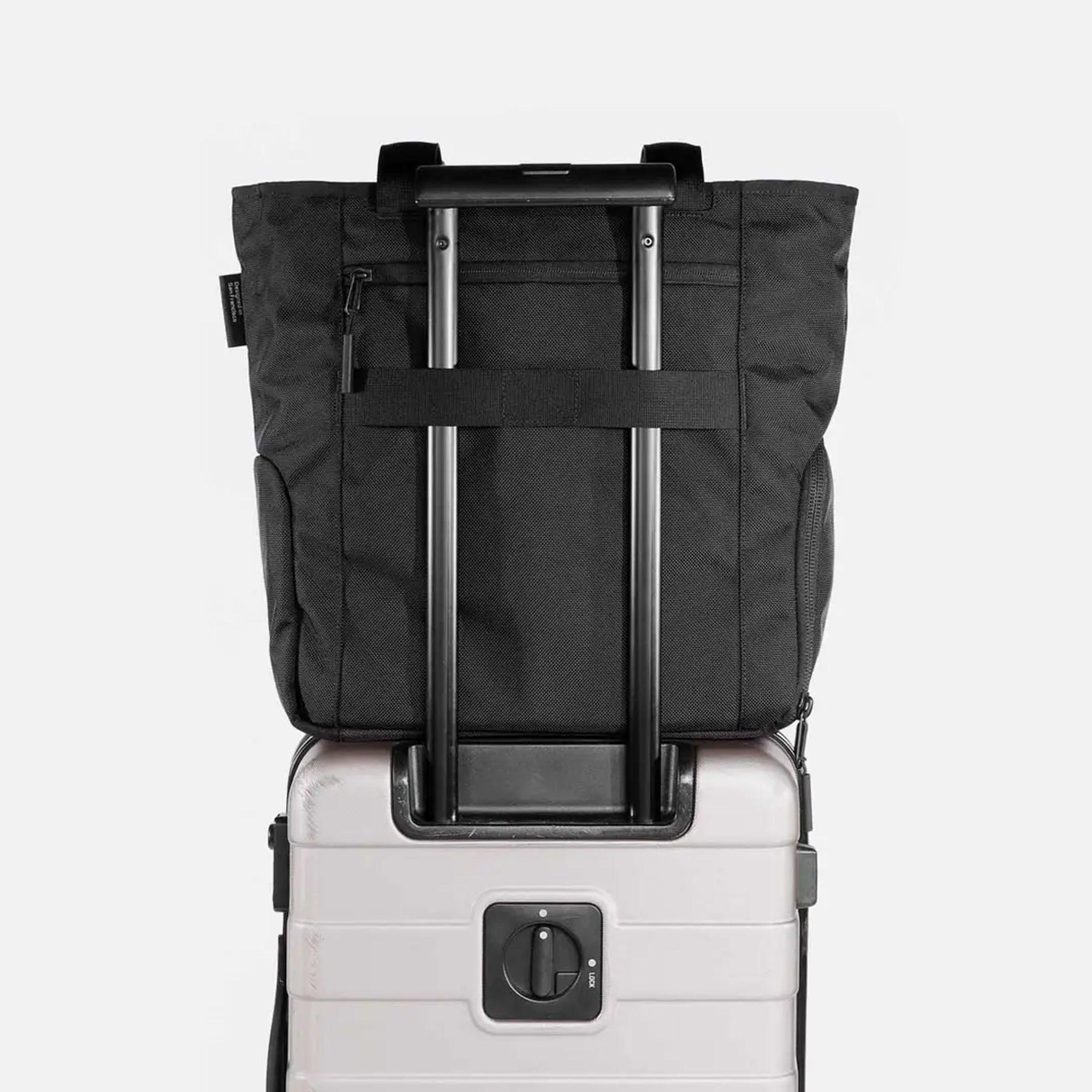 Women's Black Multipurpose Gym Tote with Shoe Compartment