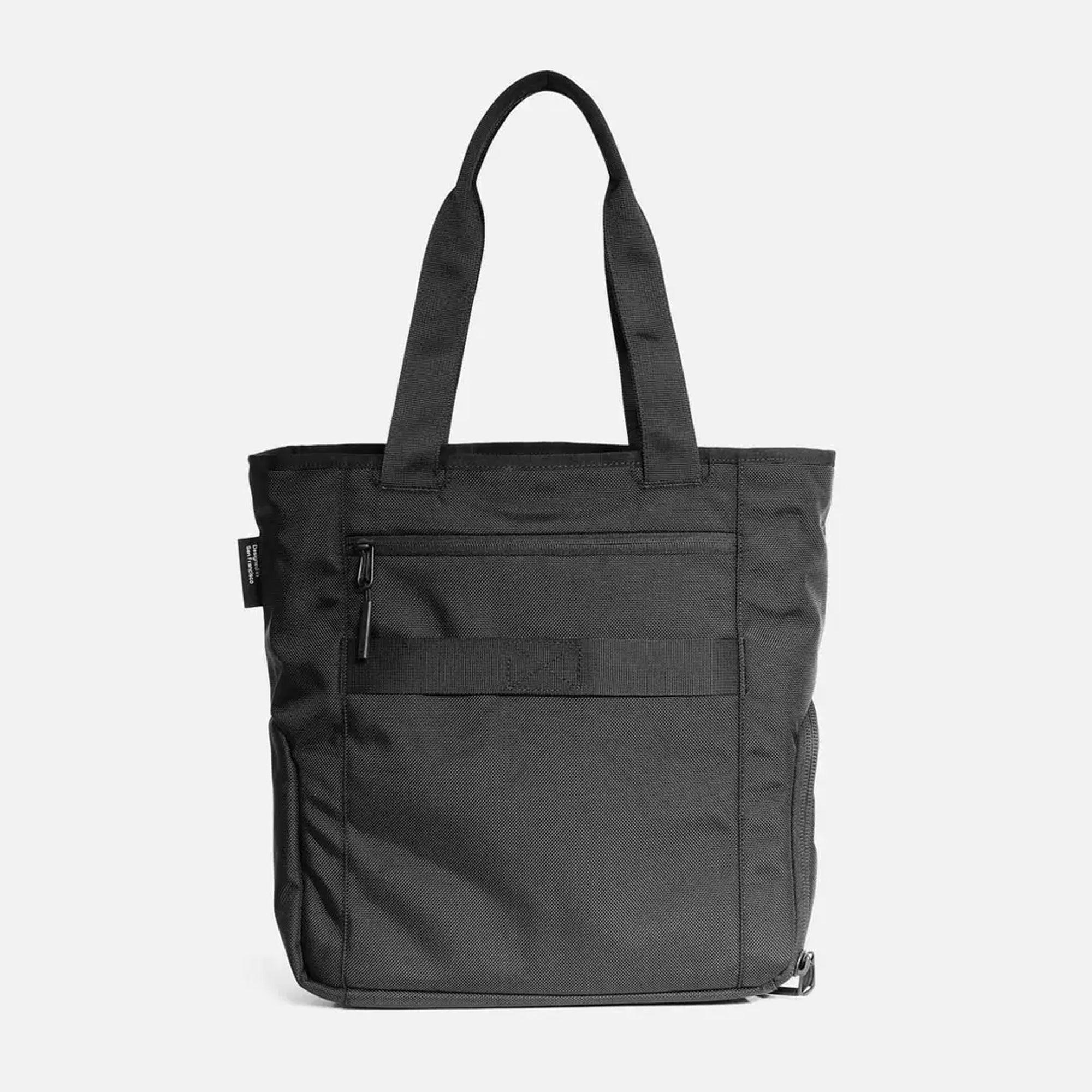 Women's Black Multipurpose Gym Tote with Shoe Compartment