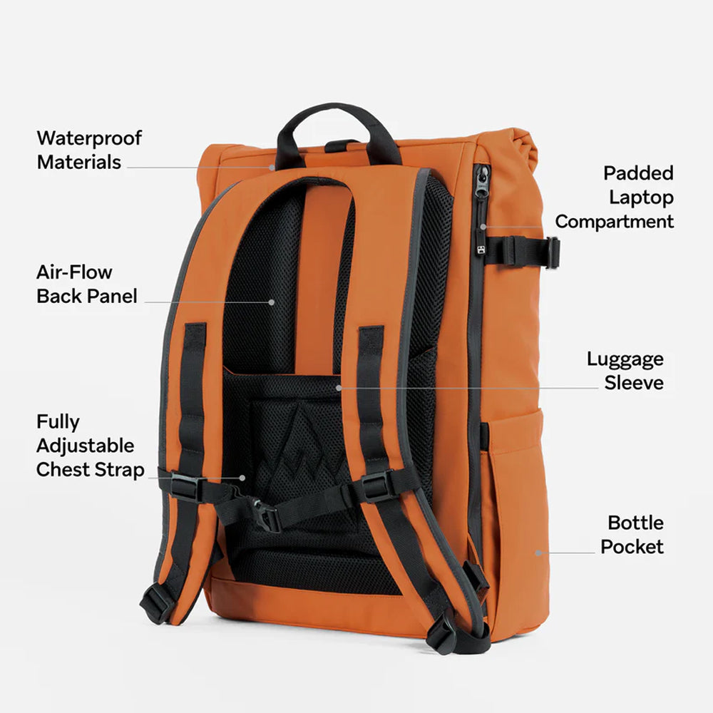 Nomad Luxe Rolltop 2.0 – Stale Orange