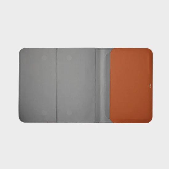 Dual-functional Laptops sleeve Convertible to Desk Mat | Brown