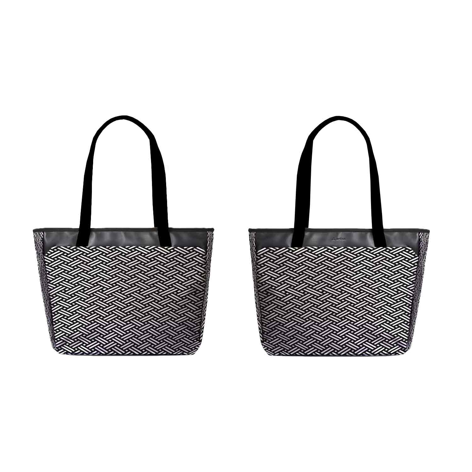 Striking Monochrome Laptop Tote - Cross