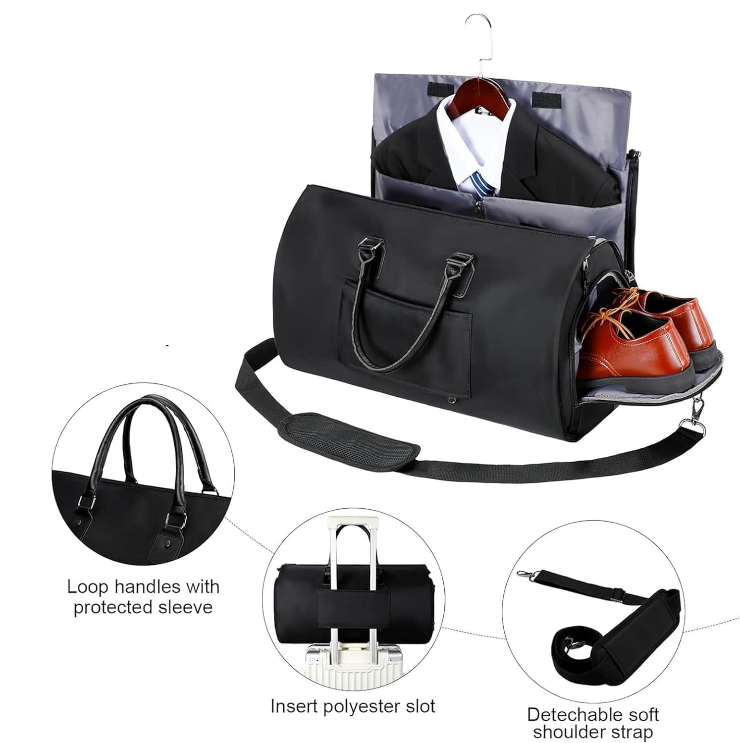 Convertible Duffle Bag 2-in-1 with Shoe Compartment