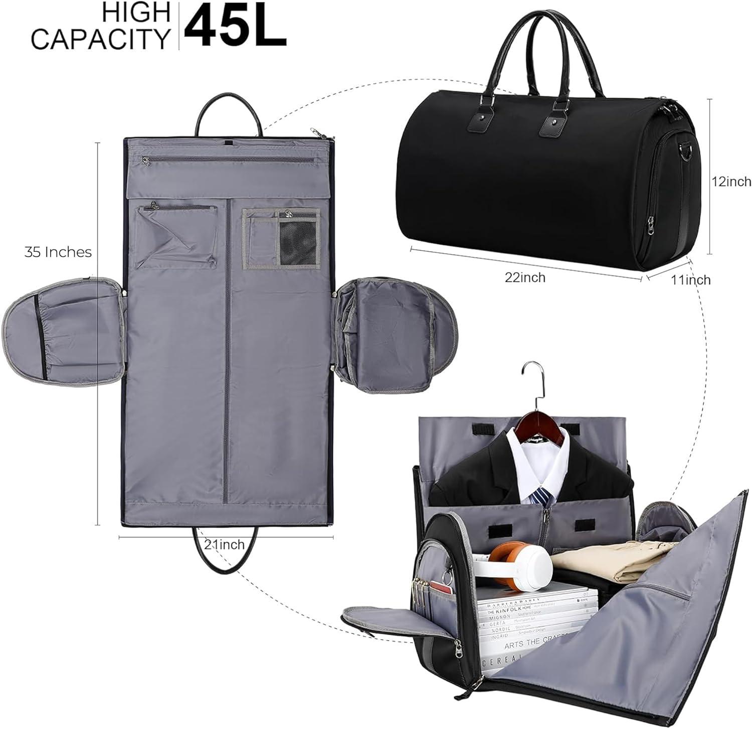 Convertible Duffle Bag 2-in-1 with Shoe Compartment