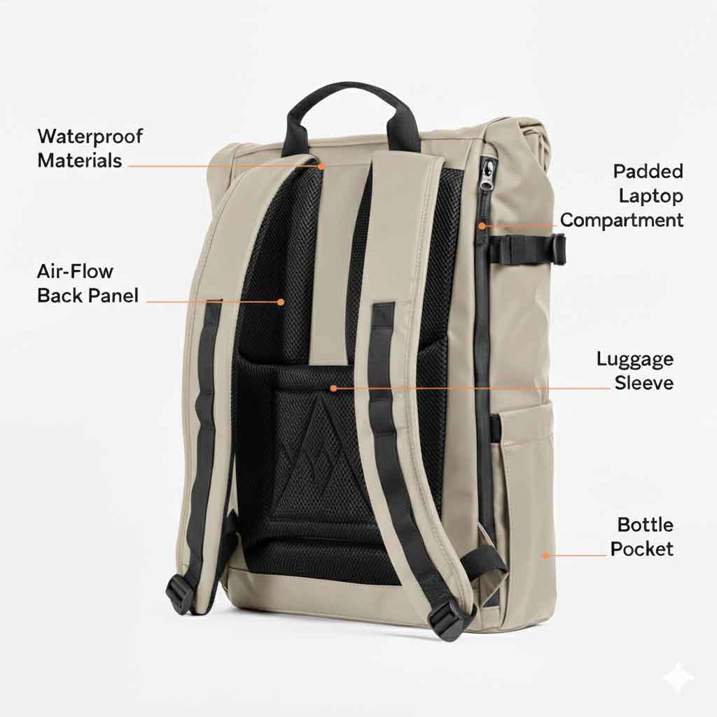 Nomad Luxe Rolltop 2.0 – Biege