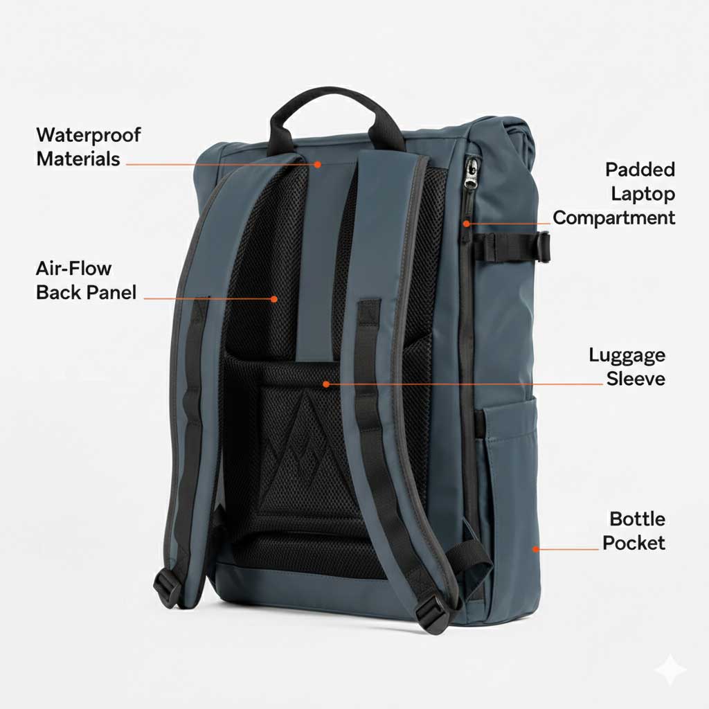 Nomad Luxe Rolltop 2.0 – Dark Blue